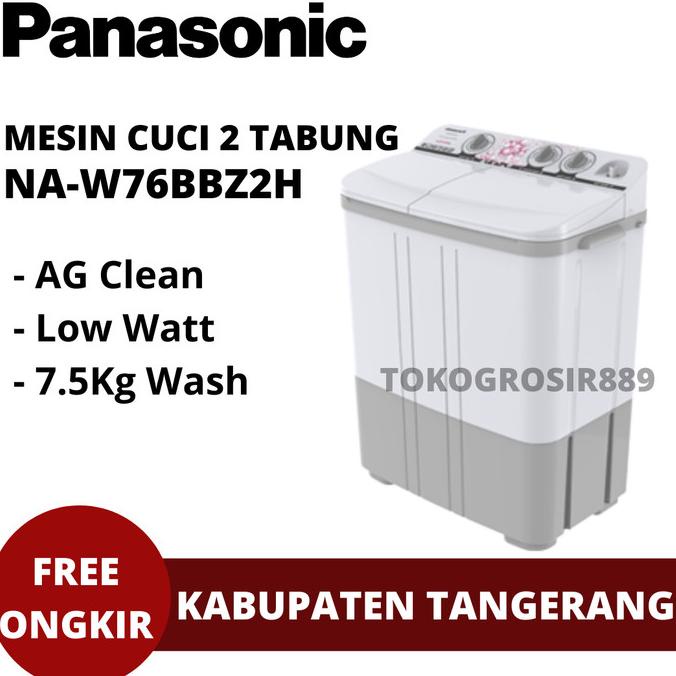 Panasonic Na-W76Bbz Mesin Cuci 2 Tabung Panasonic 7.5Kg Termurah