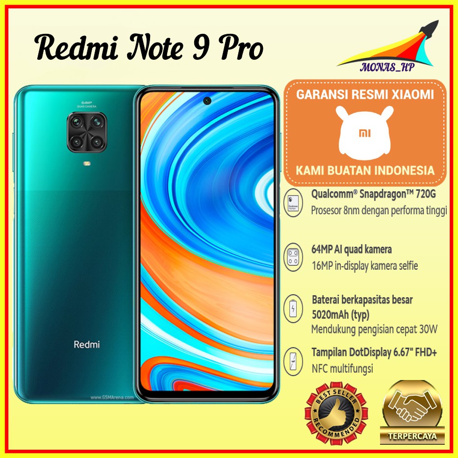 REDMI NOTE 9 PRO (6GB+64GB) (8GB+128GB) - GARANSI RESMI | Shopee Indonesia