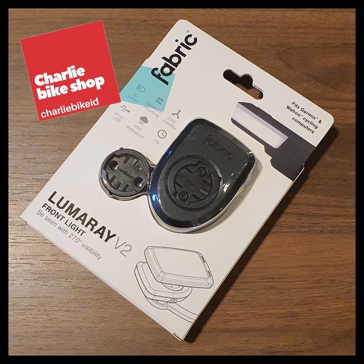 Lampu Depan 60 Lumen Fabric Lumaray V2 - Wahoo Garmin