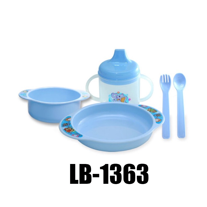 Morinz Lusty Bunny LB-1363 / LB-1371 Peralatan Tempat Makan bayi Feeding Gift Set (Kemasan Plastik)