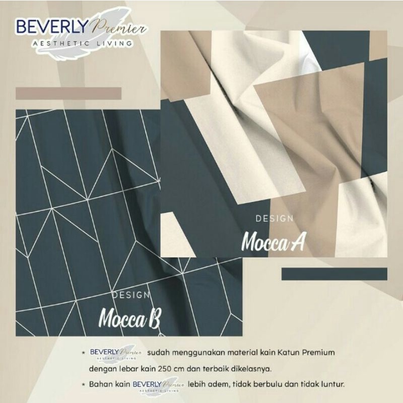 kain sprei meteran,  motif monaco bahan beverly