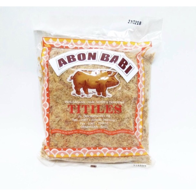 

Abon Babi TITILES Khas Bali 500gr