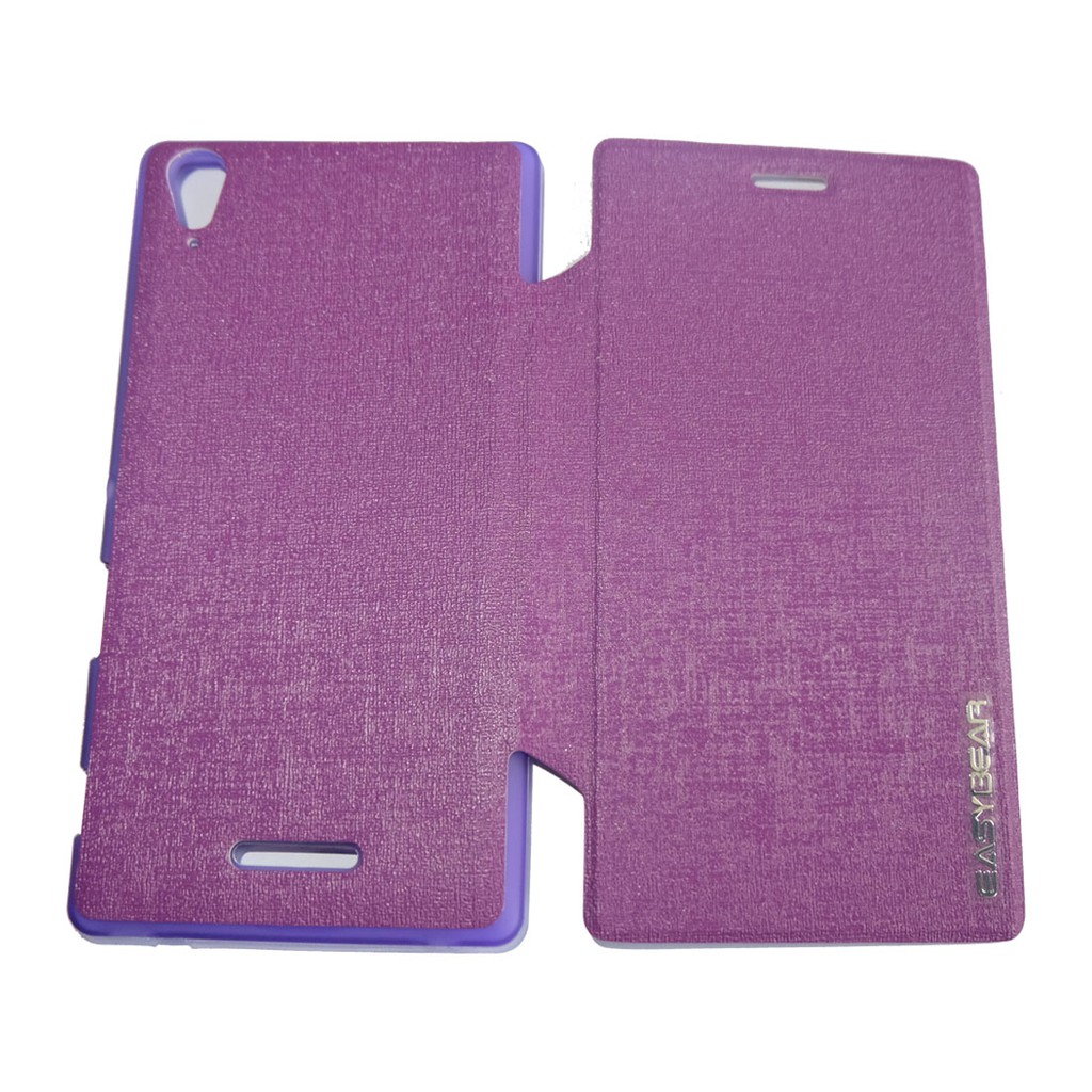 Sarung EASYBEAR Sony Xperia T3 / Lether Case Sony Xperia T3 / Flip Shell / Flip Cover / Dompet / Sarung hp