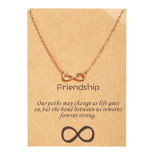 LRC Kalung Fashion Paper Card Circle Letter Butterfly Alloy P3348X