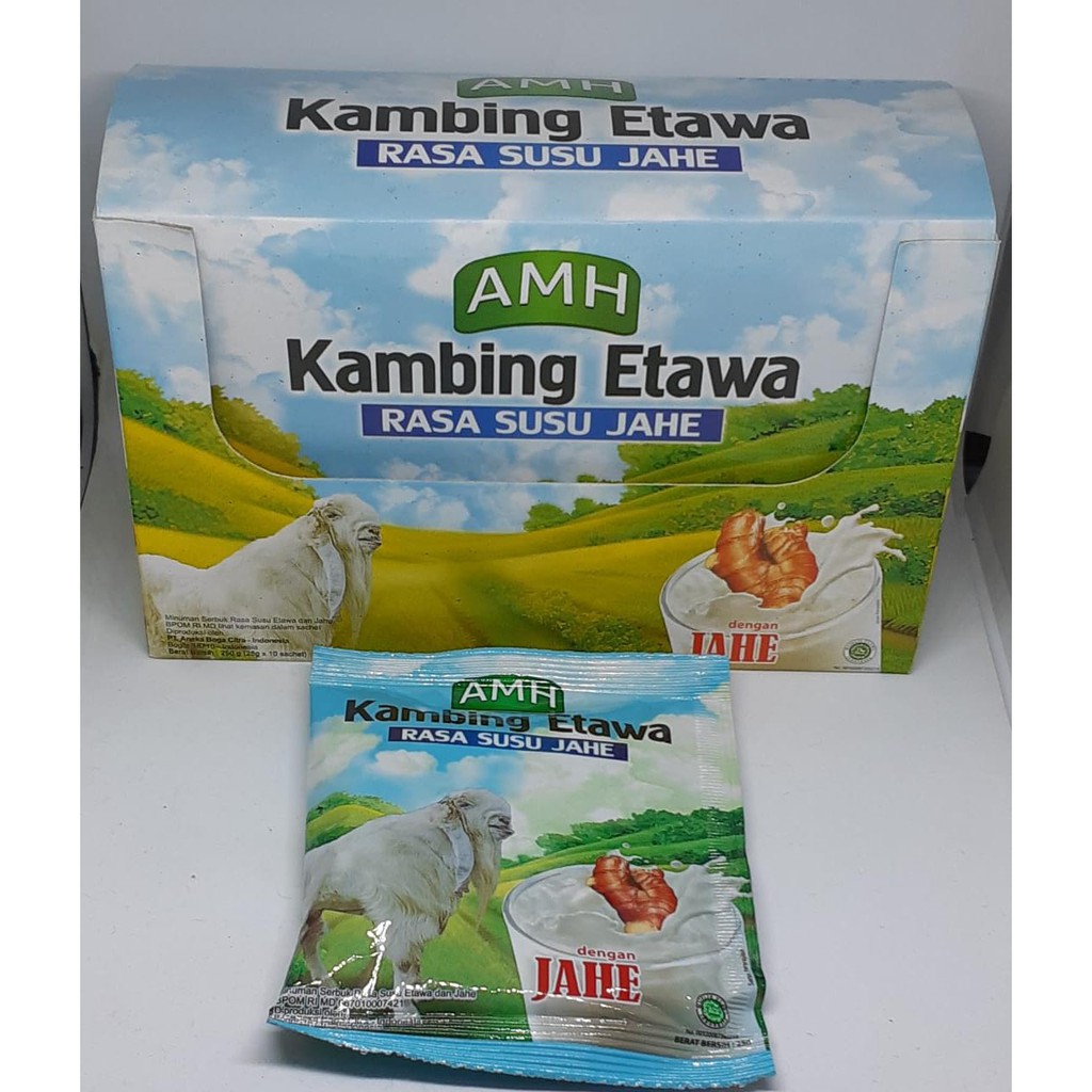 

Susu Kambing Etawa AMH - Rasa Vanilla Jahe Merah - Susu Kambing Etawa