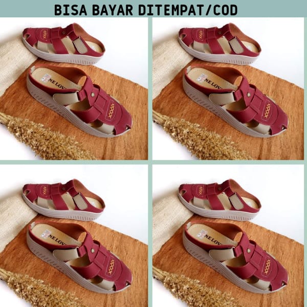Sepatu Wedges Wanita One Love Sepatu Hak Tinggi Terbaru Slip On Kekinian Super Best Seller Ori