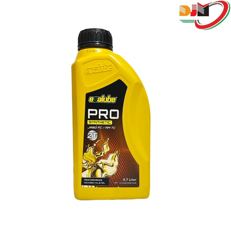 Oil Samping EVALUBE 2T PRO SYNTHETIC API TC/JASO FC 700ml Untuk Motor 2tak