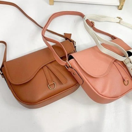 Tas Kulit Sapi Asli DL773 Wanita/ Tas Papirut Asli Kulit Sapi Garut/ Tas Selempang Kulit Sapi Asli 1