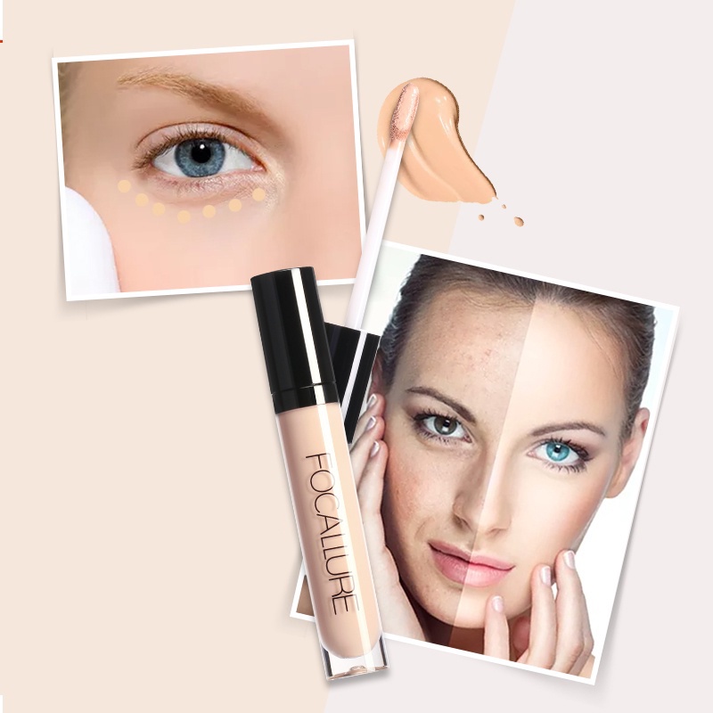 FOCALLURE Full Coverage Concealer Liquid Long Lasting Eyes Face Concealer