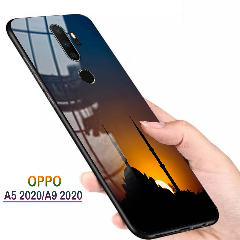 Softcase Glass Kaca OPPO A5 2020, A9 2020 - Casing HP OPPO A5 2020, A9 2020 [ S20 ].