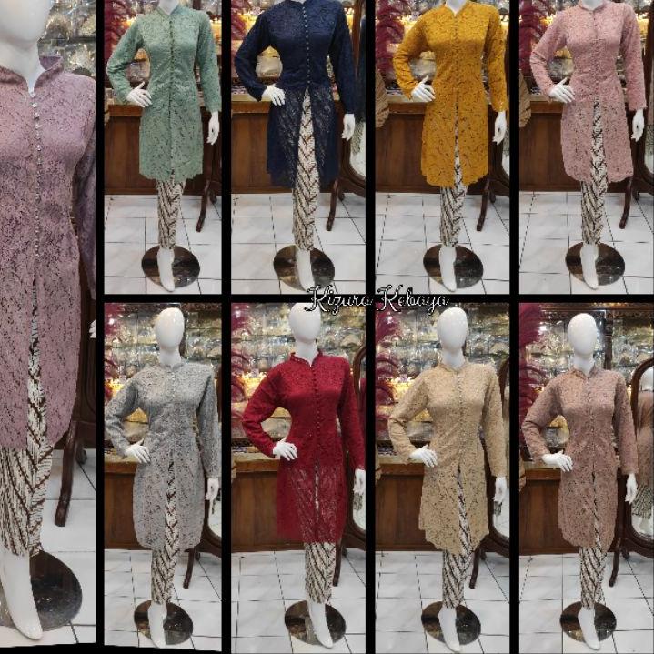 (SALE) Kebaya Brokat Tunik/Kebaya Ibu Besan Atasan