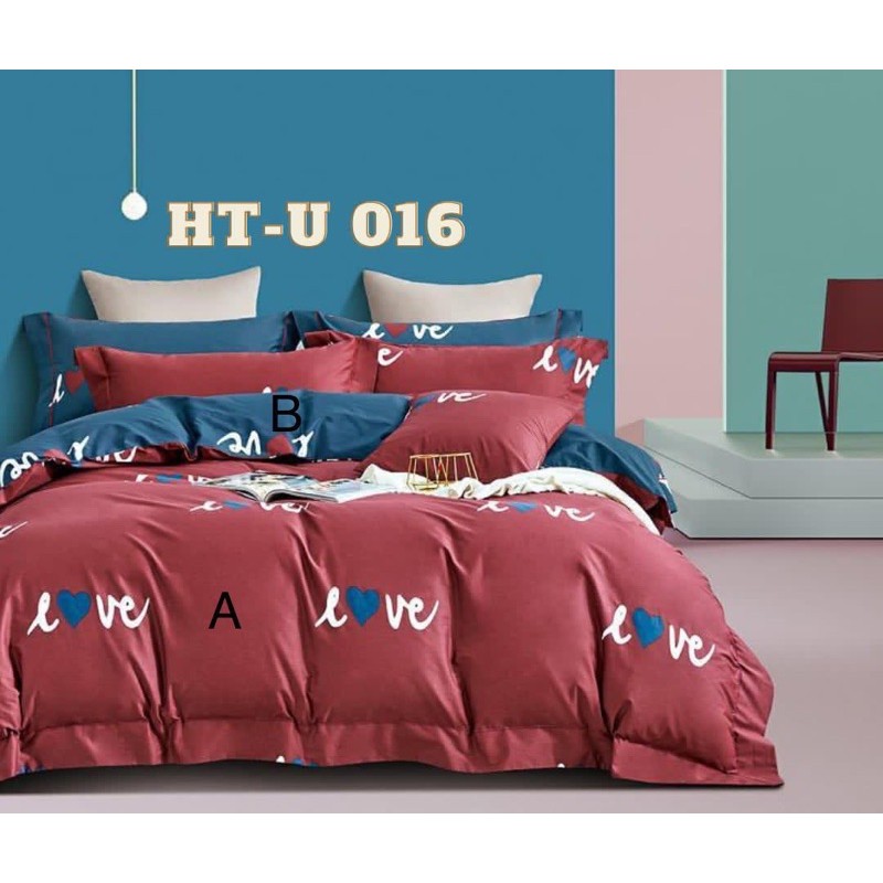 kain sprei meteran love katun jepang