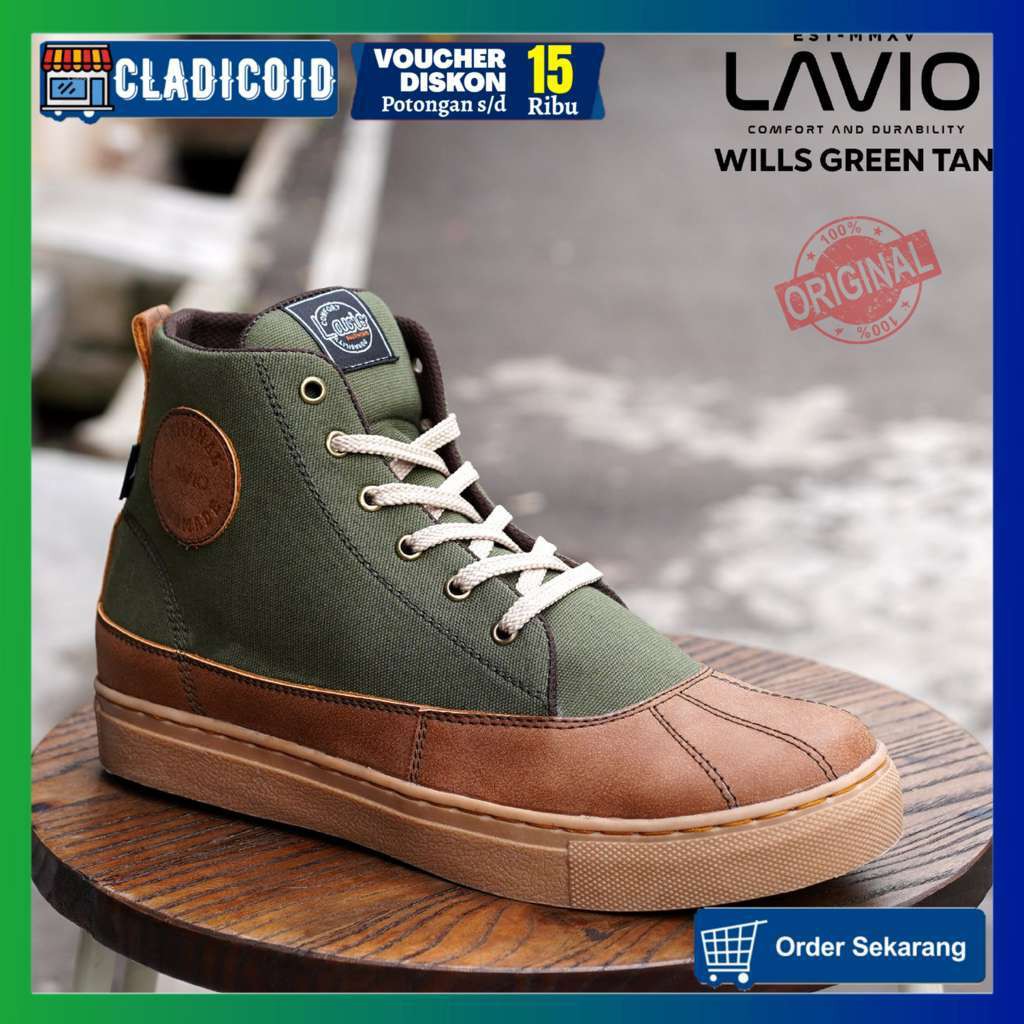 Sepatu Sneakers Pria Original Lavio Wills Sneaker Nongkrong Sekolah Kuliah Jalan Santai Outdoor