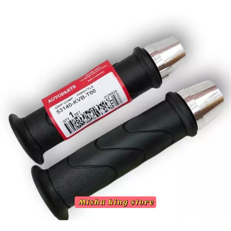 Karet hand grip beat vario revo plus jalu crom