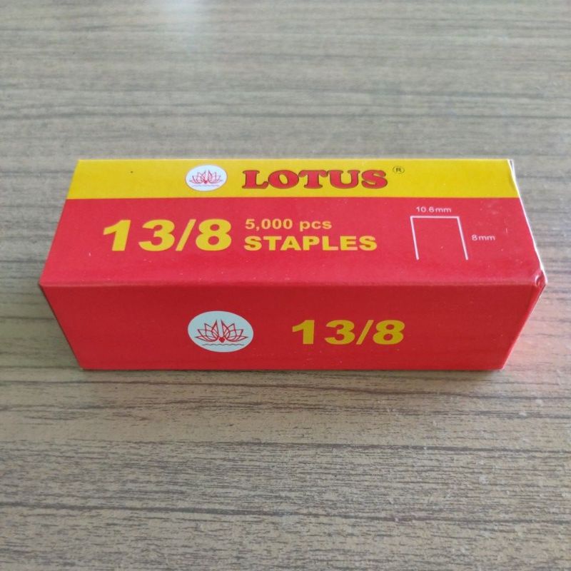 Isi staples 13/8 lotus isi 5000pcs/staples 13/8 lotus