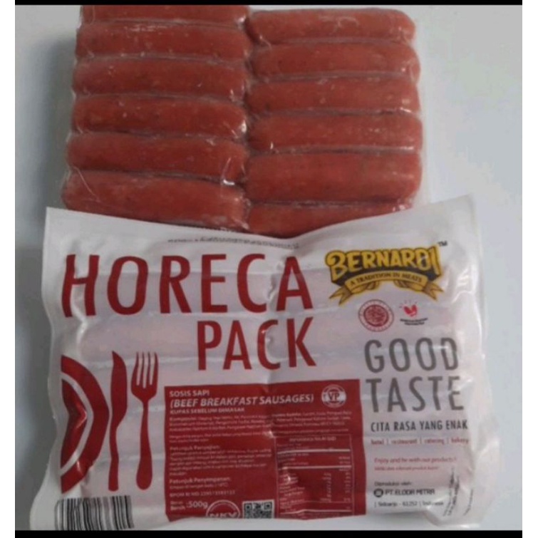 

Bernardi Sosis Sapi Breakfast CL kemasan 500gr horeca