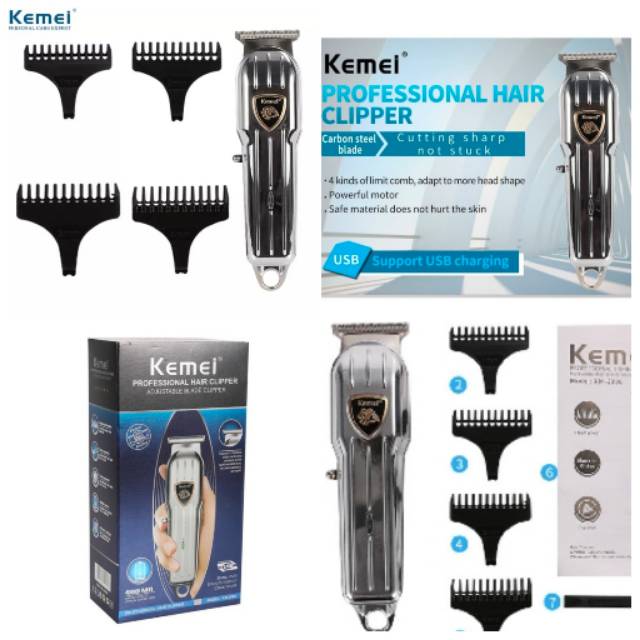 KEMEI 2006 CORDLESS METAL TRIMMER ORIGINAL MESIN CUKUR RAMBUT JENGGOT/KUMIS LINER BAYI BALITA DLL
