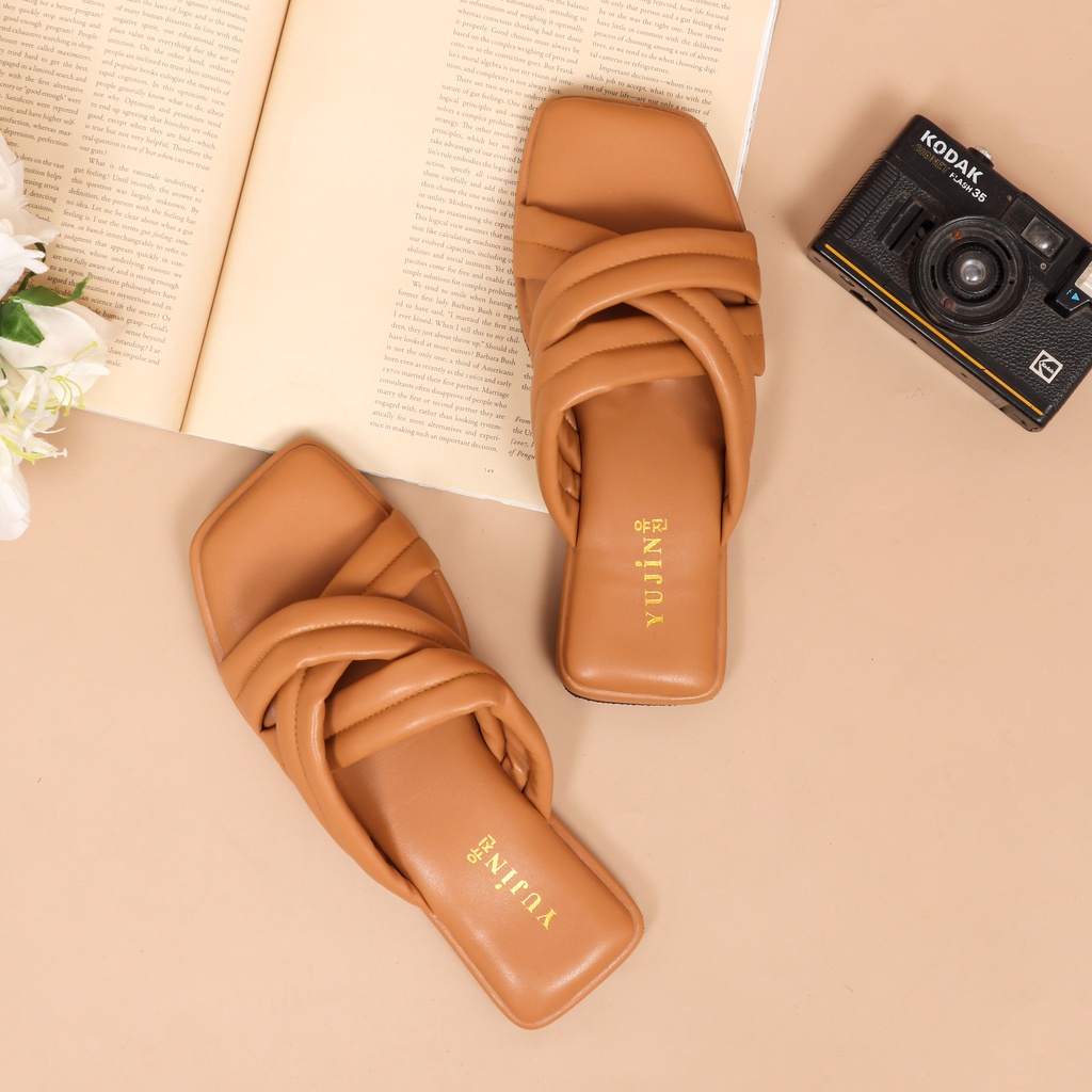 YUJIN Sandal Teplek Wanita Haruka Korean Fashion Style Sandals