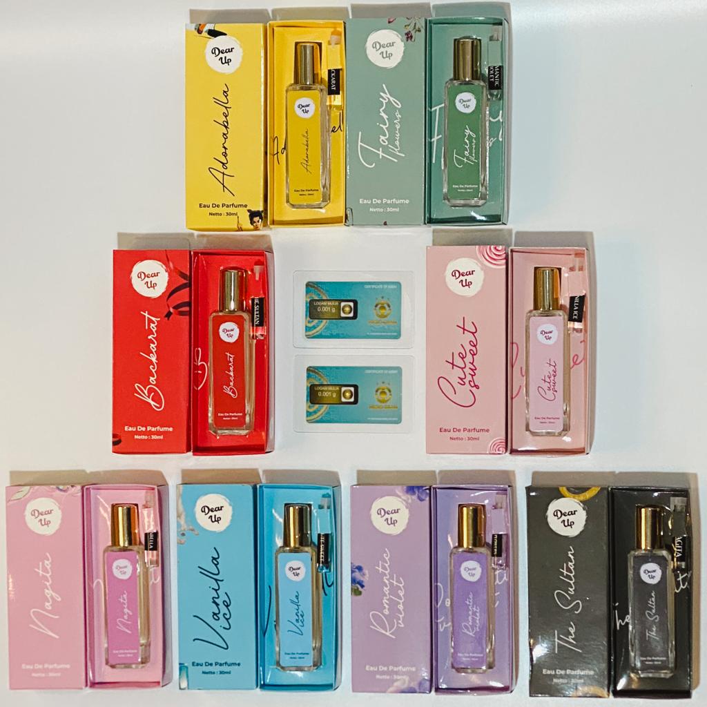 DEAR UP EAU DE PARFUMES (EDP) 30 ML UNISEX PARFUM FREE GOLD