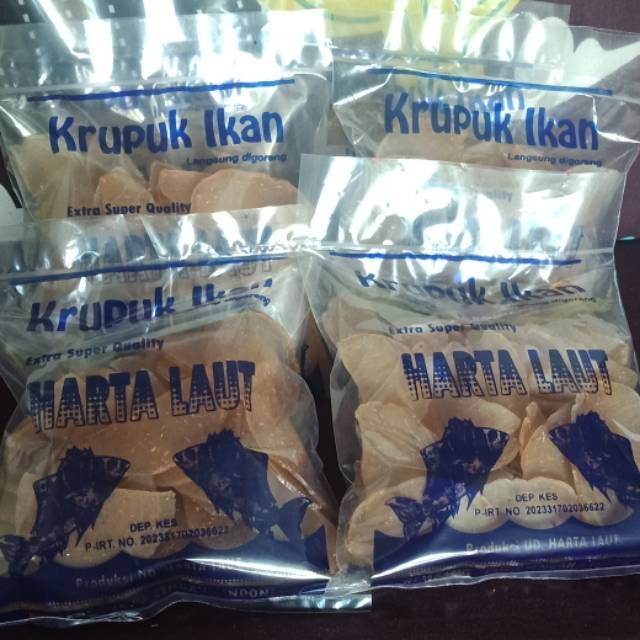 

Kerupuk cumi dan ikan tengiri (Harta Laut)