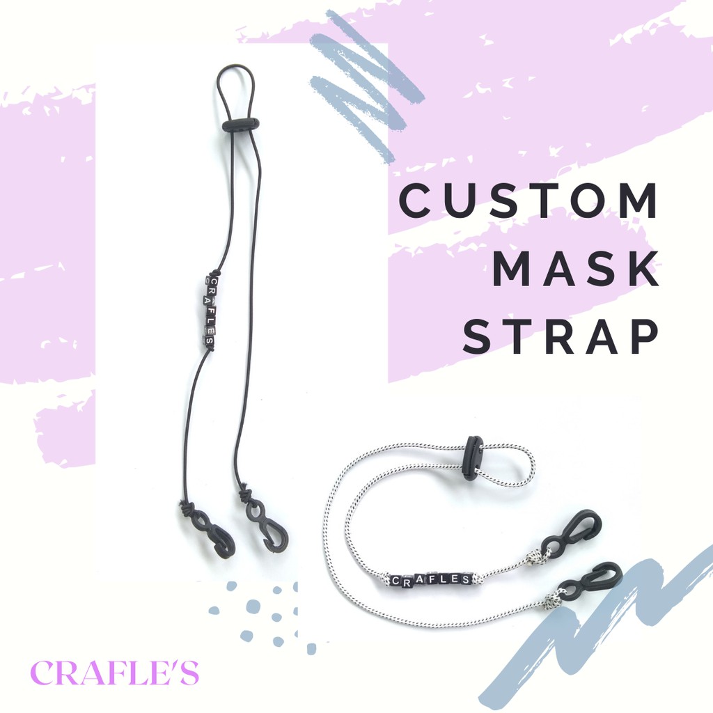 CRAFLE'S CUSTOM MASK STRAP / STRAP MASKER / TALI KALUNG LANYARD MASKER UNISEX