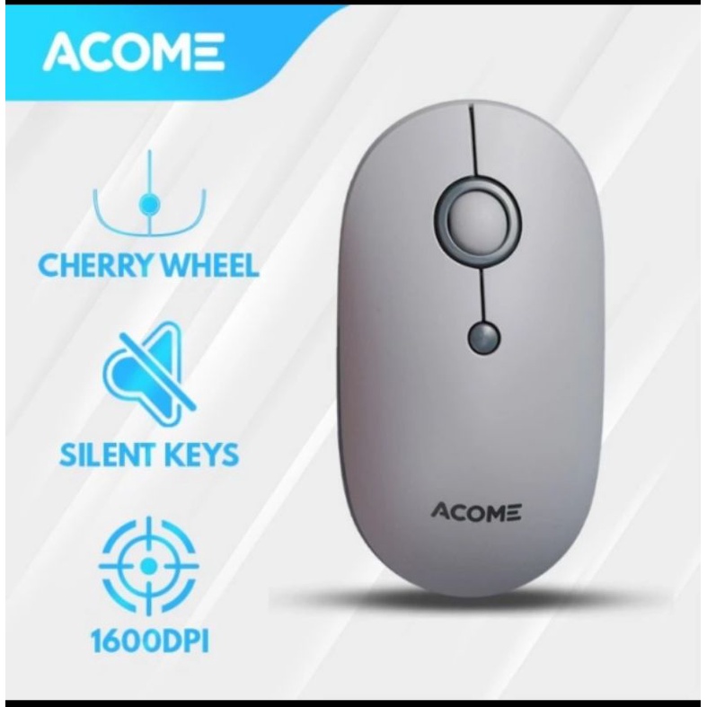 Acome AM300 USB Wireless Silent Mouse Cherry Wheel