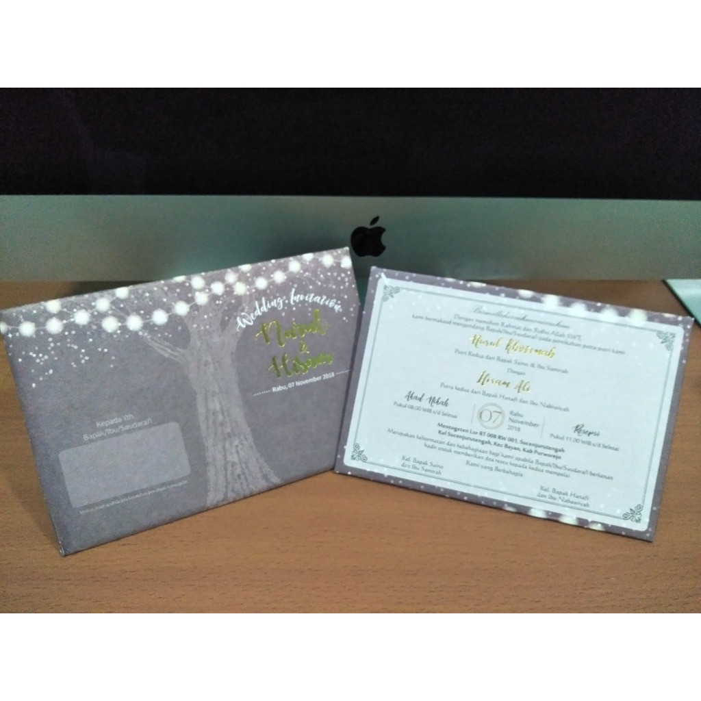 Undangan Pernikahan Hard Cover Landscape