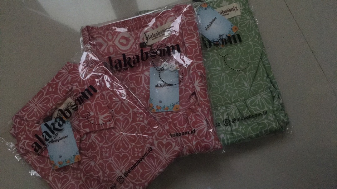 Kemeja Batik Anak 1-12 Tahun Kalula Shirt Green Alakaboom