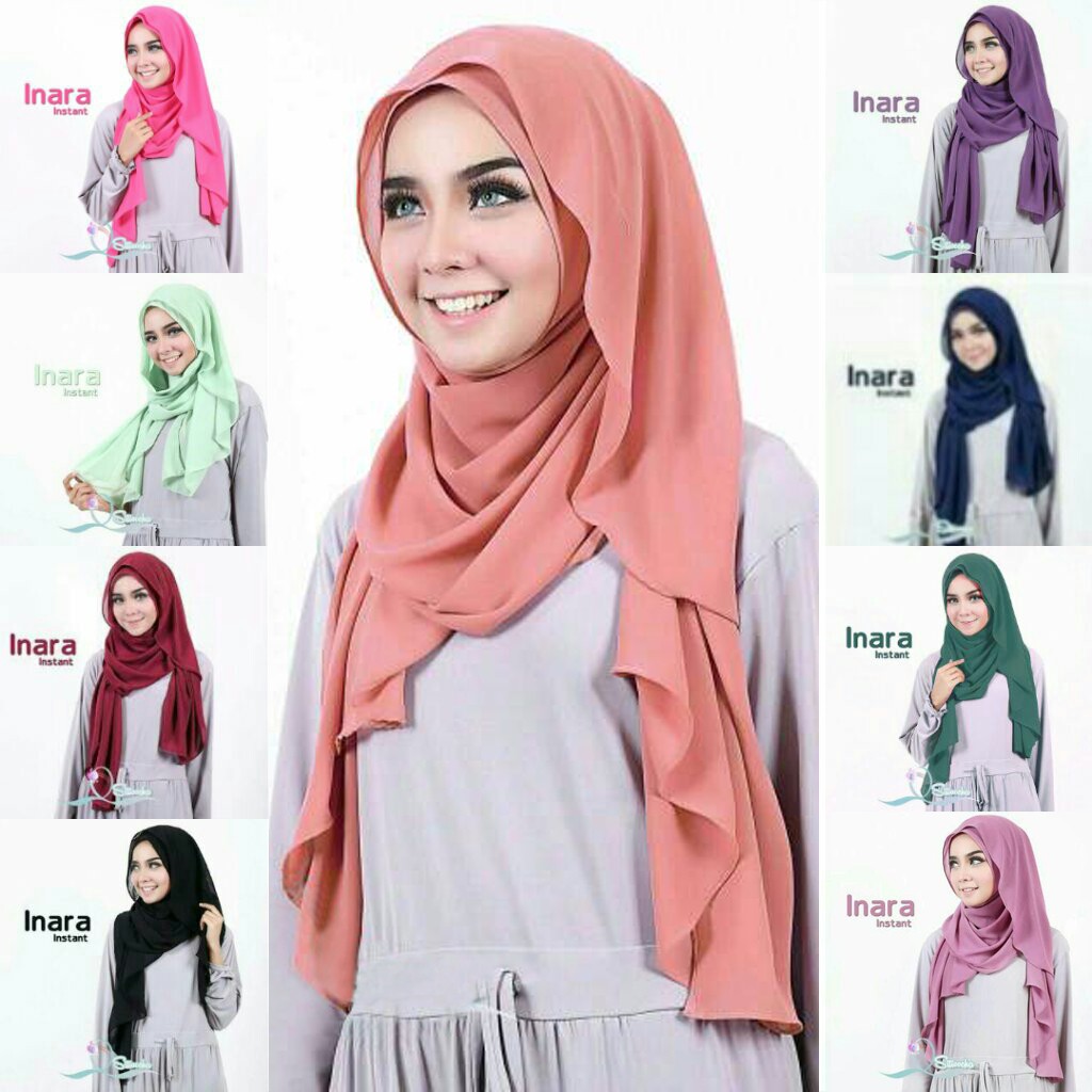 Jilbab Instan Langsung Pakai Hijab Isaura Terbaru Shopee Indonesia