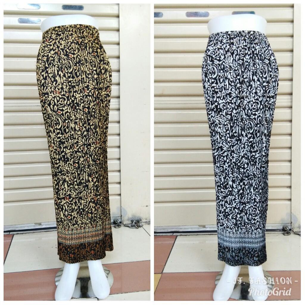 SB Collection Rok Plisket Alexa Maxi Jumbo Batik Wanita