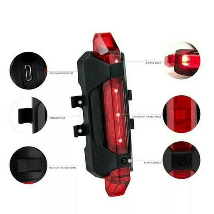 Lampu LED sepeda USB