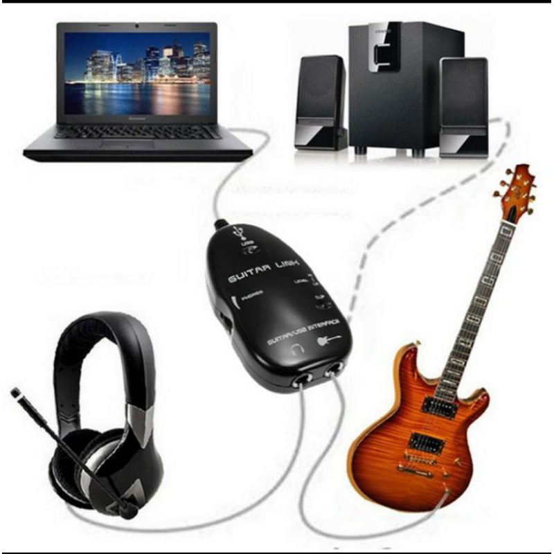 Guitar link usb interface cable soundcard recording