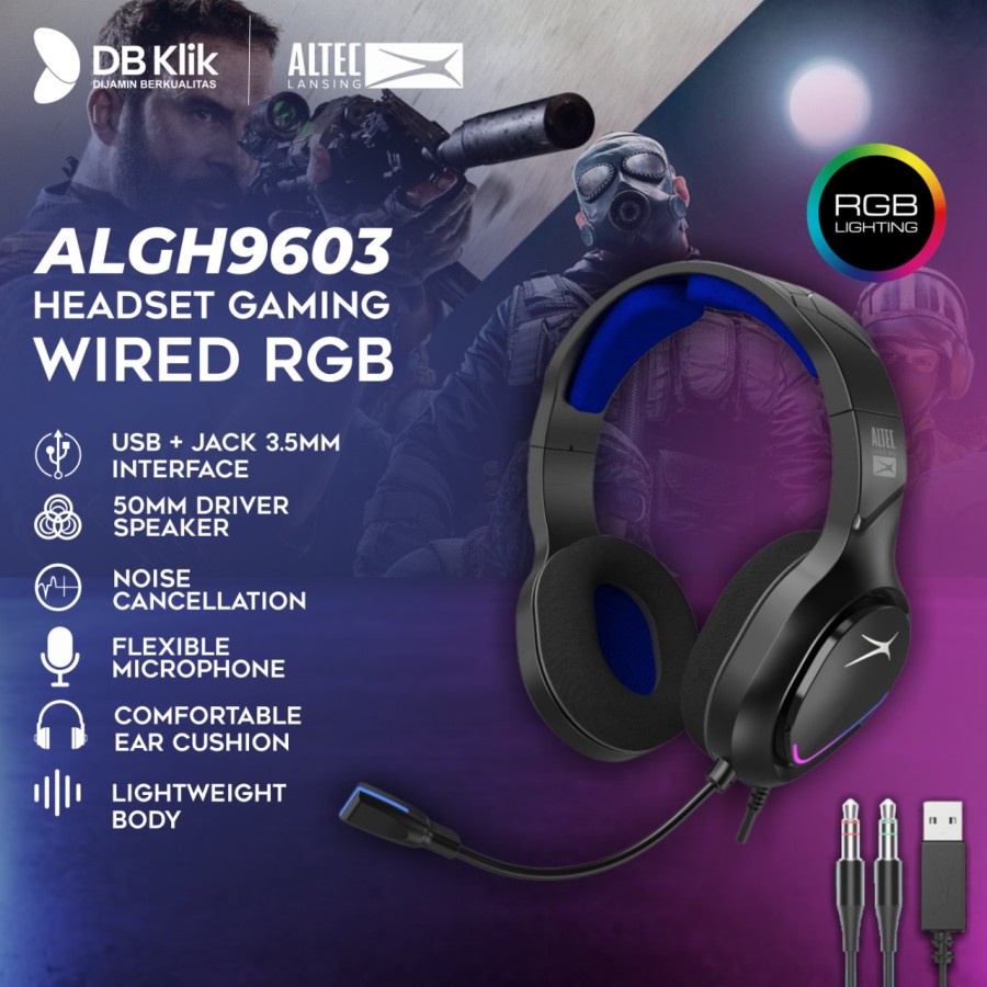 Headset Gaming ALTEC LANSING ALGH-9603 Wired 3.5mm - ALTEC ALGH9603