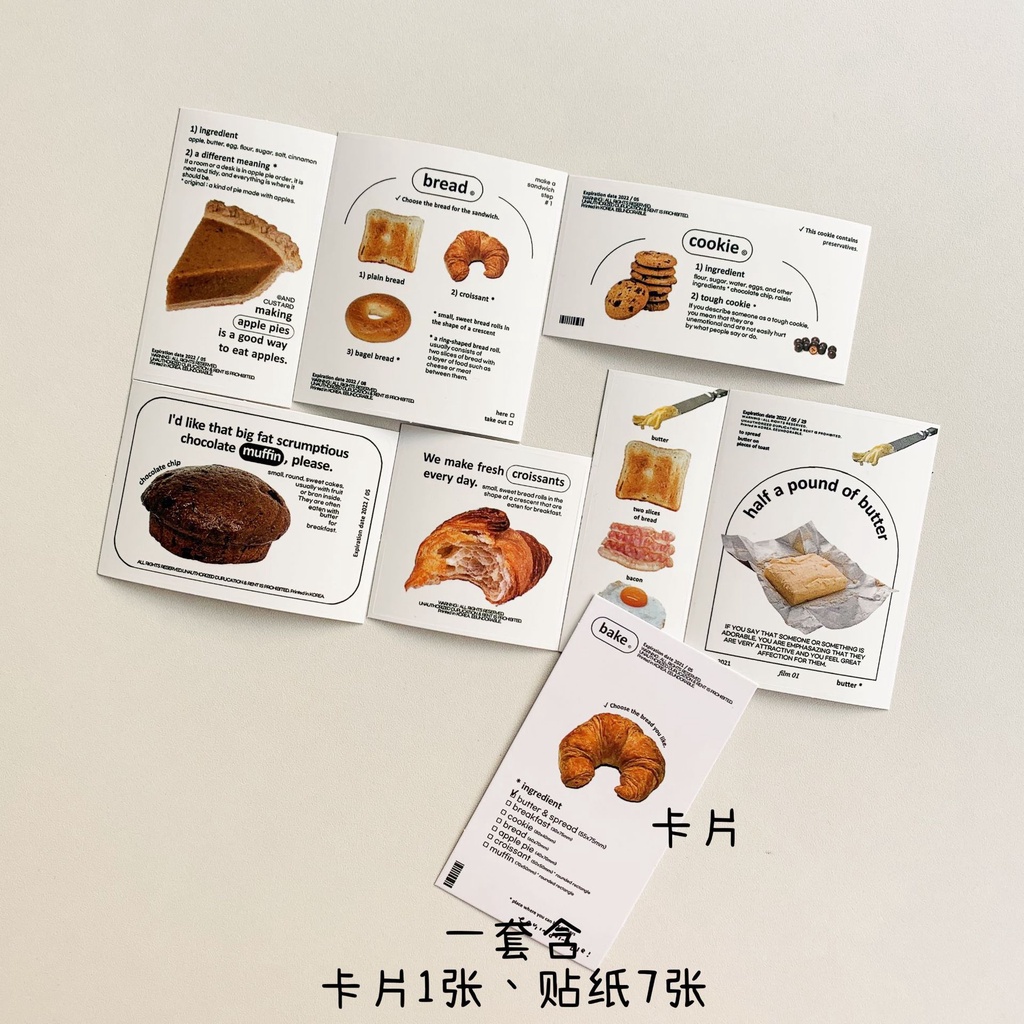 Ins Stiker Motif hamburger / Donat / Ayam Untuk Dekorasi Handphone / Komputer