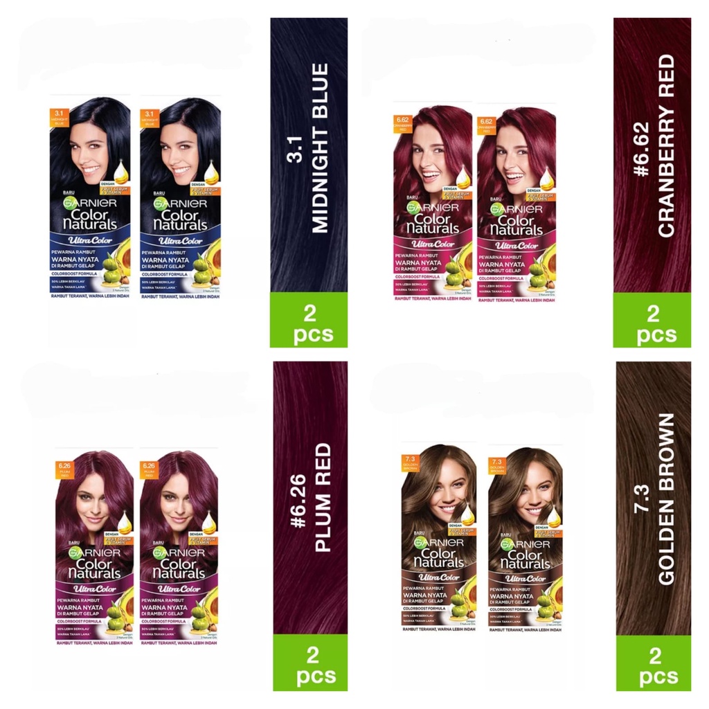 GARNIER COLOR NATURAL ULTRA COLOR KOTAK TWINPACK (2PCS) ALL VARIAN