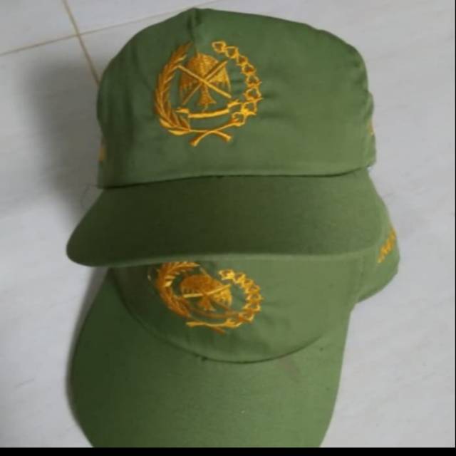 Topi linmas standart linmas bordir/Topi Hansip