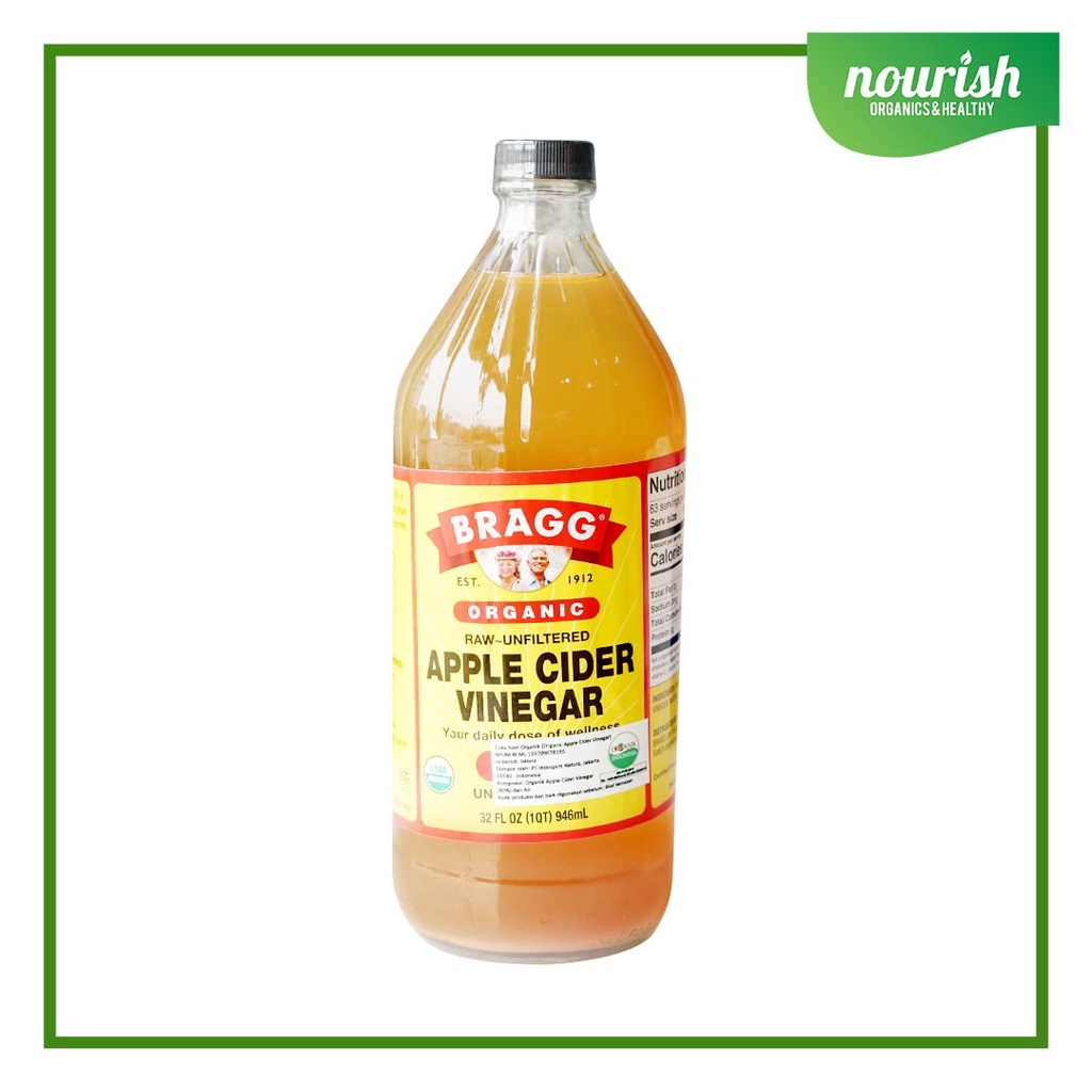 Bragg, Organic Apple Cider Vinegar 946 ml (with The 'Mother', Raw-Unfiltered)