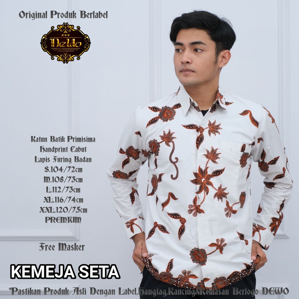 SETA DEWO BATIKSOLOAMANAH KEMEJA BAJU BATIK PRIA SOLO LENGAN PANJANG PENDEK LAPIS FURING ATASAN BATIK PREMIUM MODERN KATUN HALUS GANDHI MERAH WARASTIKA ABIYAKTA SEMAR HITAM DEWARUCI MODHANG 2 BIMASENA ABINAWA DEWARI ADYATAMA GARDHANA WIWASATA KOPI HITAM