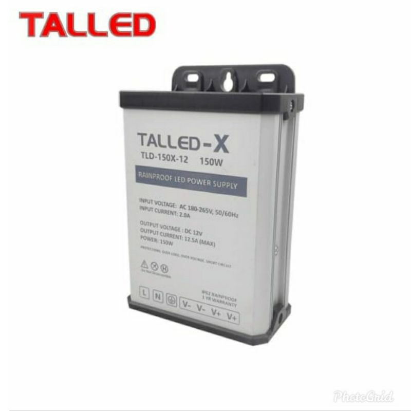 power supply rainprof talled 12.5A 150W DC 12V