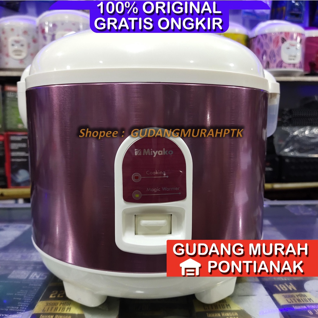 Ricecooker Miyako 528 SB Penanak nasi penghangat Rice Cooker / Magic Com MCM-528 SB / MCM 528 SB