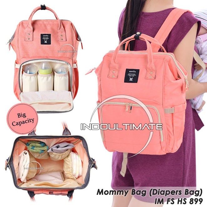 Tas bayi Backpack BABY LEON Tas Perlengkapan Baby Ransel Tas Popok / Diaper Bag FS HS-899 &amp; HS 899-1
