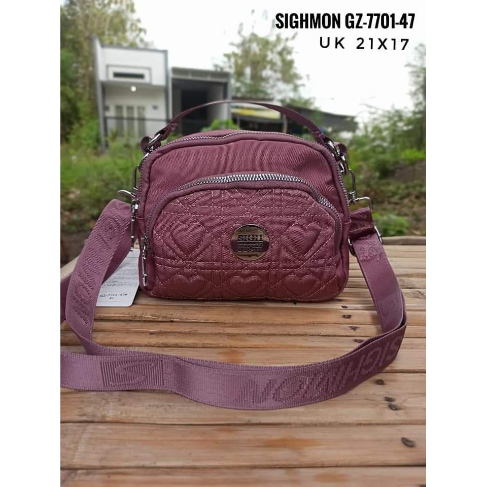 Sighmon Slempang GZ 7701-47 bahan Kanvas Terbaru. Tas selempang wanita Tas Wanita Tas Sighmon Kanvas Sighmon Slempang BEST SELLER.!!!