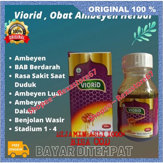 Viorid Madu Obat Wasir Solusi Atasi Ambeyen Atau Wasir Dijamin Ada Perubahan ASLI BPOM