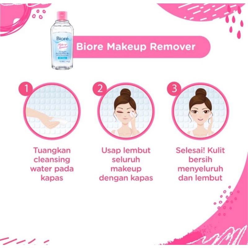 BIORE MAKE UP REMOVER PERFECT CLEANSING WATER OIL CLEAR 300ml SOFTEN UP dan micellar massage oil cleanser gel
