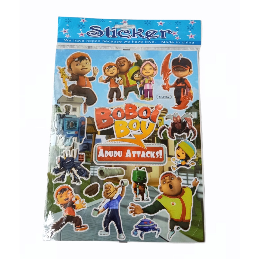 Mainan Edukasi Stiker STICKER BOBOI BOY - Mainan Anak Laki Laki