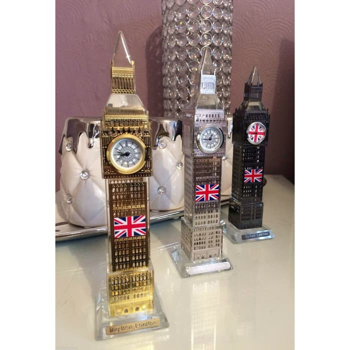 Souvenir Crystal Big Ben London 22Cm w/ JAM / Souvenir London