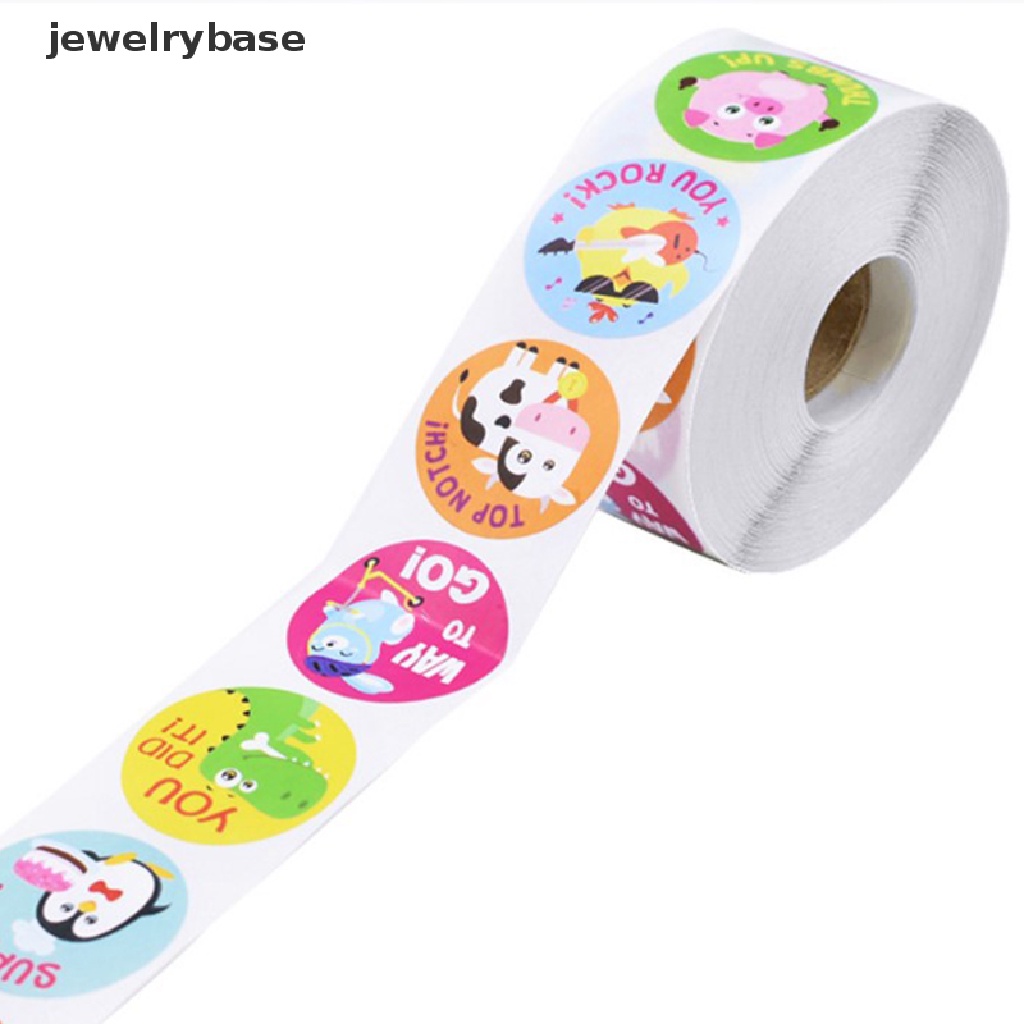 500pcs / set Stiker Motif Kartun Hewan Tahan Air Untuk Anak Laki-Laki Dan Perempuan