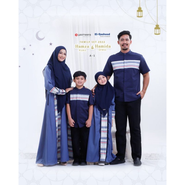 YASMEERA - READY FAMILY SET HAMZA HAMIDA / KODE A1 /SARIMBIT KELUARGA 2022/ COUPLE SERAGAMAN / SARIM