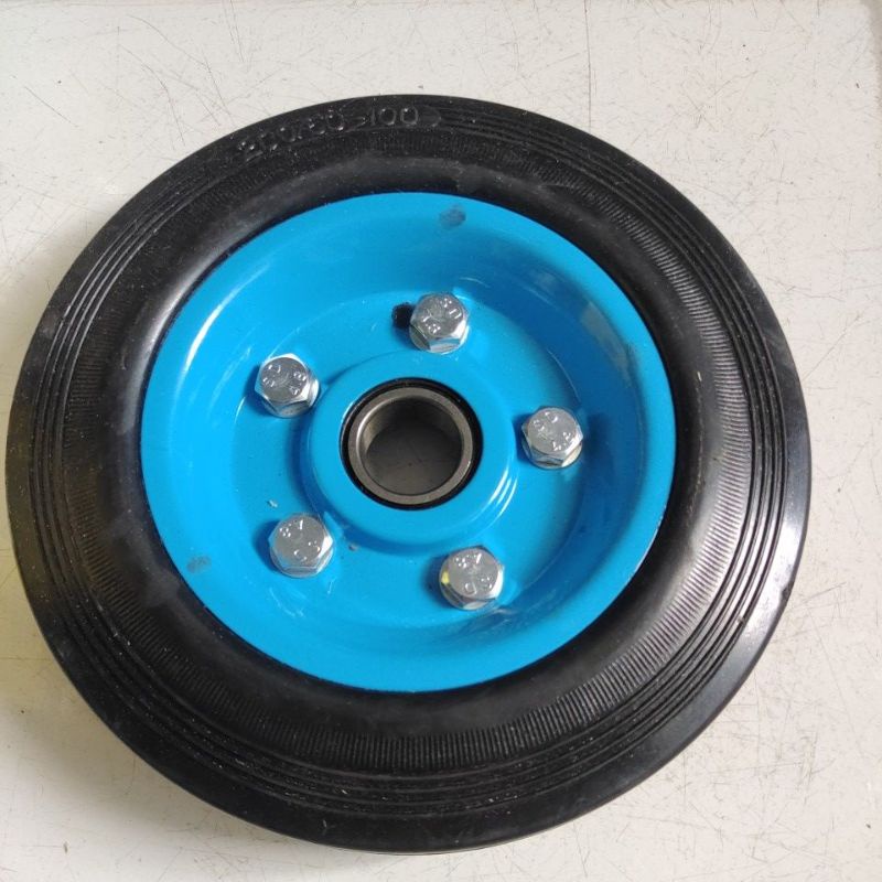 roda Rolly 8&quot; biru / roda TRolly 8&quot; biru / roda gerobak 8&quot; biru