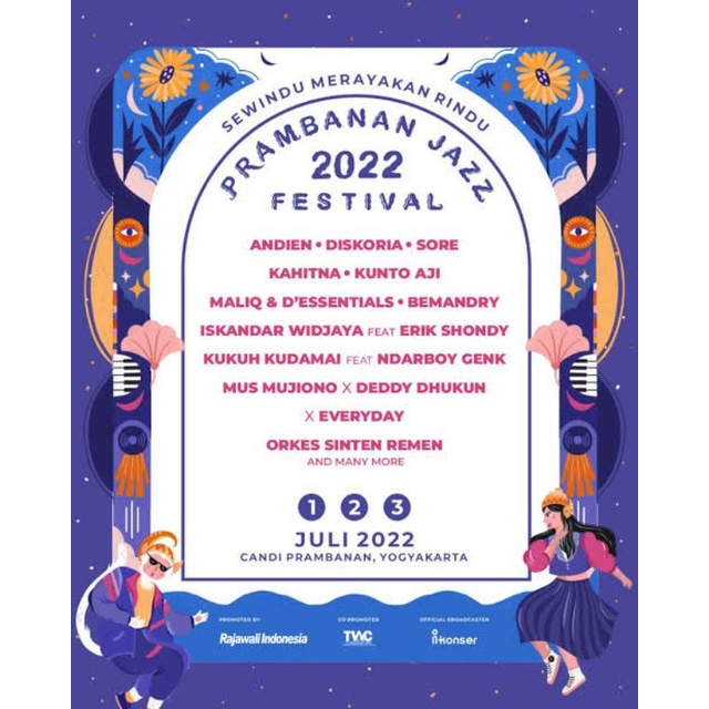 TIKET PRAMBANAN JAZZ 2022 HANOMAN DAY 3 (3 JULY 2022)